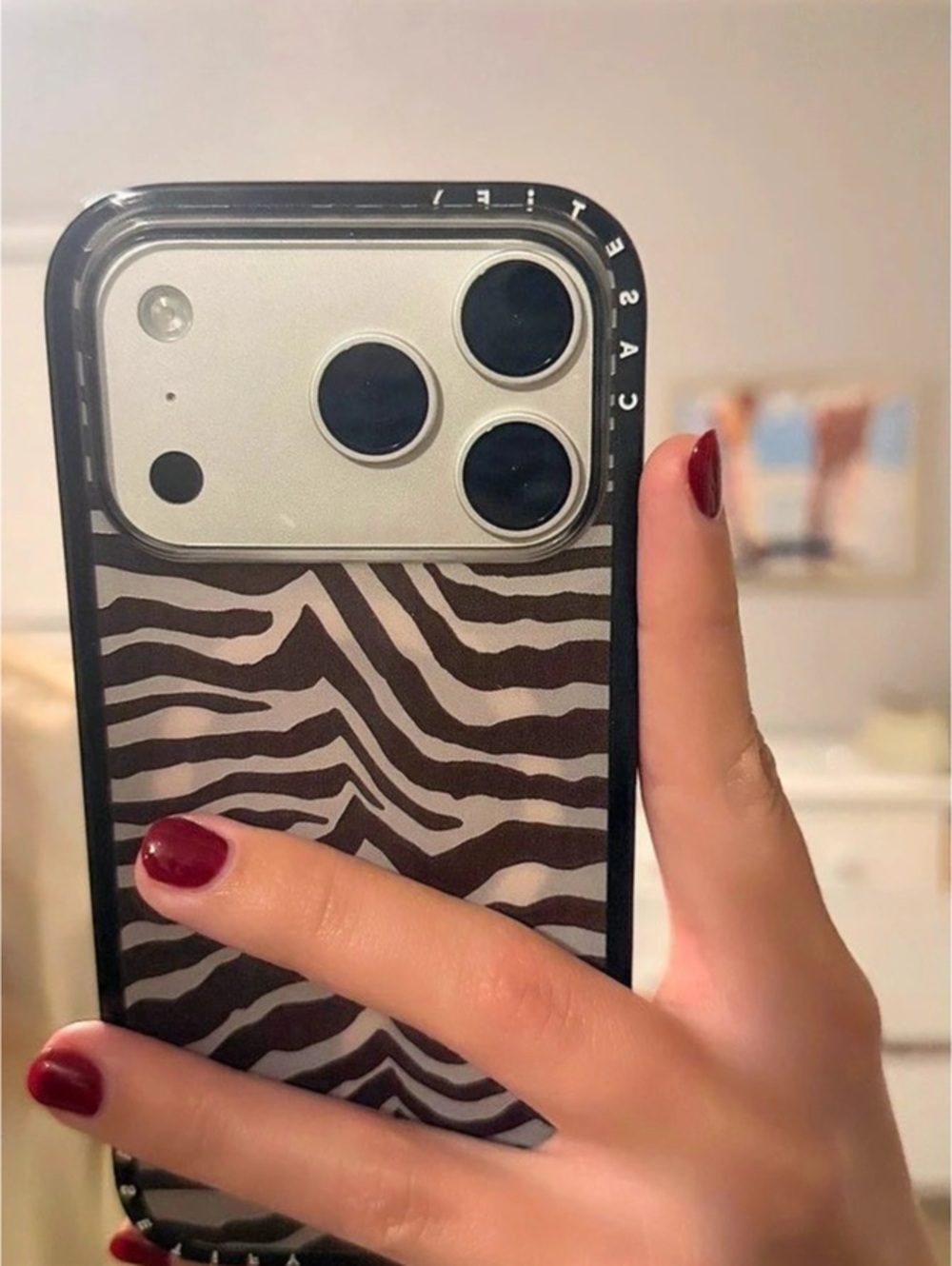 Casetify Zebra Print MagSafe Compatible Case